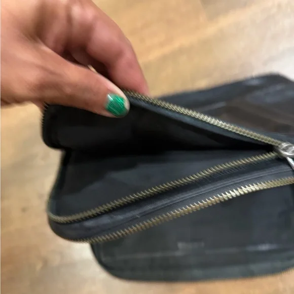 Vtg Coach Portfolio Black Leather - Picture 4 of 14